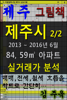 제주 제주시 2/2 84, 59㎡ 아파트 매매, 전세, 월세 실거래가 분석 (2013 ~ 2016.6월)