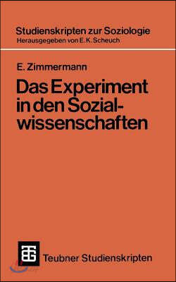 Das Experiment in Den Sozialwissenschaften