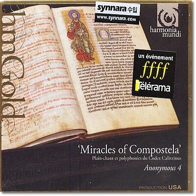 Anonymous 4 성 야고보의 기적 [중세 성가집] (Miracles Of Sant'iago)