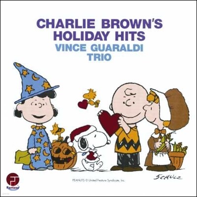 Vince Guaraldi, Fred Marshall, Jerry Granelli, Mike Clark, Seward McCain, Tom Harrell, Emanuel Klein — Vince Guaraldi Trio (빈스 과랄디 트리오) - Charlie Brown's Holiday Hits (찰리 브라운의 할리데이 히트곡집) 앨범 커버