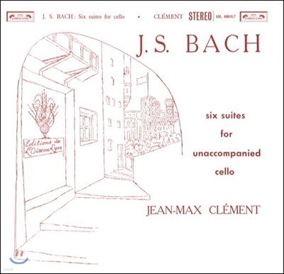 Johann Sebastian Bach,Jean-Max Clement — Jean-Max Clement 바흐: 무반주 첼로 모음곡 전곡집 - 장-막스 클레망 (Bach: 6 Cello Suites For Unaccompanied Cello) 앨범 커버