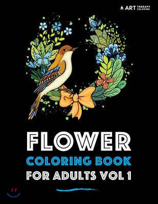 Flower Coloring Book For Adults Vol 1