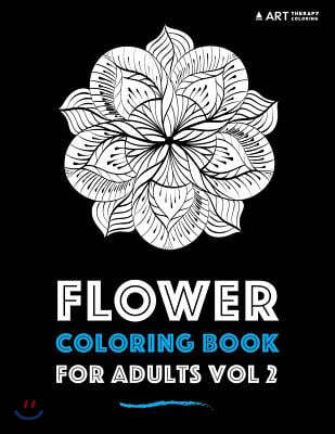 Flower Coloring Book For Adults Vol 2