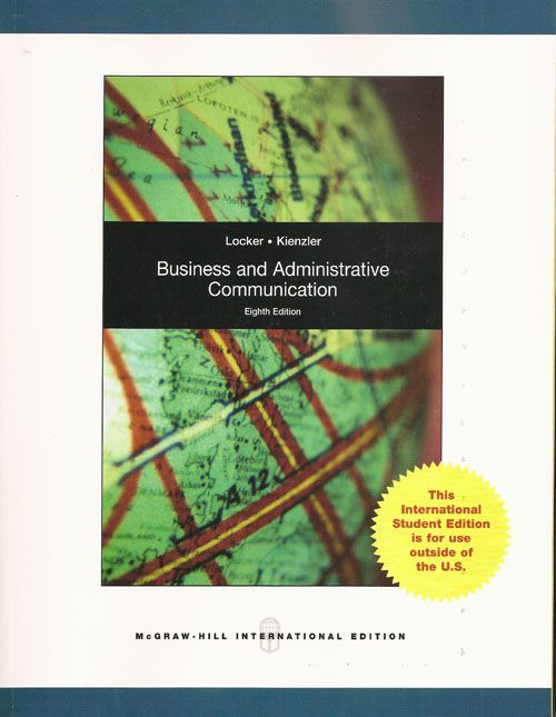 Business and Administrative Communication (Paperback 8th Ed.)