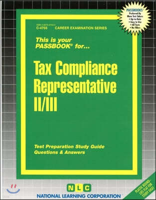 Tax Compliance Representative II/III: Passbooks Study Guide