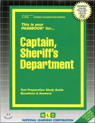 Captain, Sheriff's Department: Passbooks Study Guide