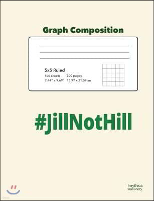 #JillNotHill Graph Composition Book 5x5 Squared Paper