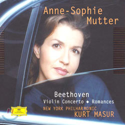 Beethoven : Violin ConcertoRomances : MutterNew York PhilharmonicMasur