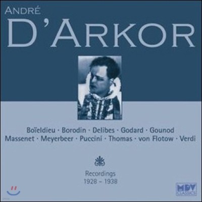 Andre D'Arkor ӵ巹 ڸ 1928~1938  - ε / 鸮 / ٸ /  /  (Recordings 1928-1938)