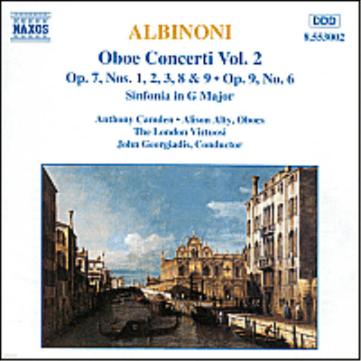 ˺ :  ְ 2 (Albinoni : Oboe Concerti Vol.2)(CD) - Anthony Camden