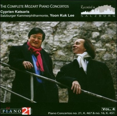 Cyprien Katsaris / 이윤국 - 모차르트: 피아노 협주곡 전곡 4집 - 16, 21번 (Mozart: The Complete Piano Concertos Vol.4) 치프리앙 카차리스