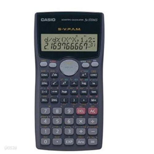 [정품] 카시오 공학용 계산기 FX-570MS/전자계산기/공학용/12자리2행/삼각함수/쌍곡선/미분적분/순열