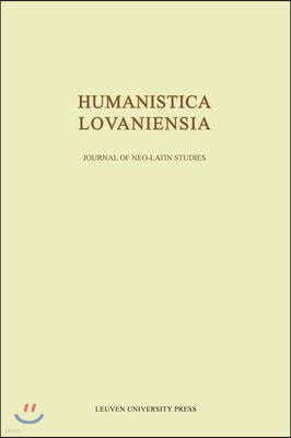 Humanistica Lovaniensia: Journal of Neo-Latin Studies