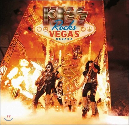 Kiss — Rocks Vegas: Live At The Hard Rock Hotel (락스 베가스: 하드 락 호텔 라이브) 앨범 커버