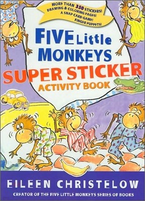 Eileen Christelow's Five Little Monkeys Super Sticker Activity Book