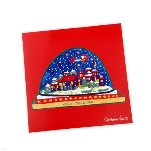 CVD CARD - CHRISTMAS SNOW DOME (CCXM005)