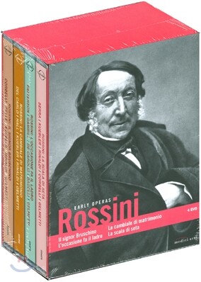 [EuroArts]Michael Hampe 로시니: 초기 오페라 - 결혼 어음, 비단 사다리, 도둑의 기회, 브루스키노씨 (Rossini : Early Operas)