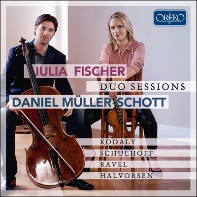 Julia Fischer / Daniel Muller-Schott 바이올린-첼로 이중주집 - 코다이 / 헨델-할보르센 / 라벨 / 슐호프 (Duo Sessions - Kodaly / Schulhoff / Ravel / Halvorsen)