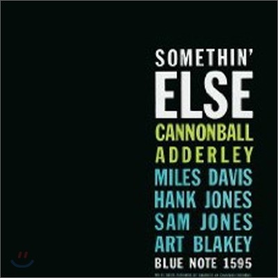 Cannonball Adderley - Somethin' Else (Blue Note 70주년 기념 LP+CD Combo Reissues Deluxe Edition)
