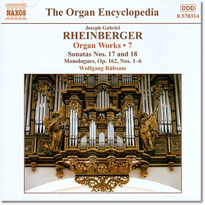 Wolfgang Rubsam κ:  ҳŸ 17, 18, α, ְ Ǫ (Rheinberger: Organ Sonatas Op.181, Op.188, Monologues Op.162, Prelude and Fugue JWV10) 