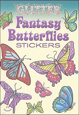 Glitter Fantasy Butterflies Stickers