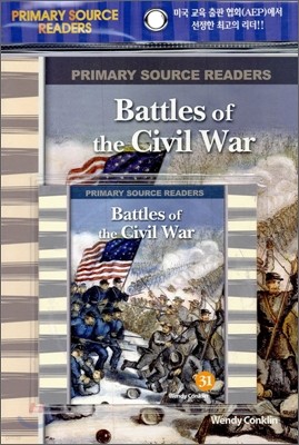 Primary Source Readers Level 2-31 : Battles of the Civil War (Book+CD)