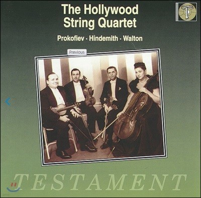 Hollywood String Quartet ǿ / ư / Ʈ:   (Hindemith / Prokofiev / Walton)