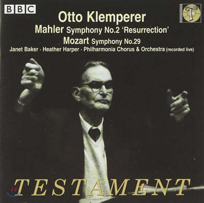 Otto Klemperer Ʈ:  29 / :  2 (Mozart : Symphony No.29 K.201/186a, Mahler : Symphony No.2 "Resurrection") 