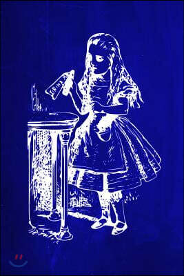 Alice in Wonderland Chalkboard Journal - Drink Me! (Blue): 100 page 6" x 9" Ruled Notebook: Inspirational Journal, Blank Notebook, Blank Journal, Line