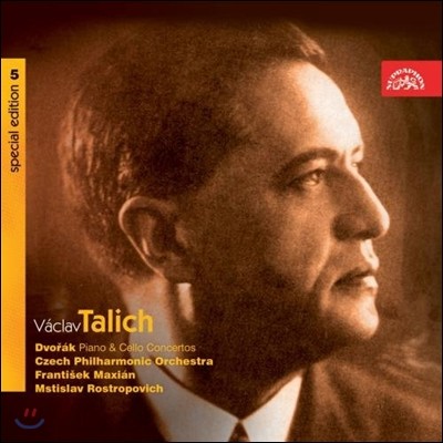 Vaclav Talich 드보르작: 피아노, 첼로 협주곡 (Dvorak: Piano Concerto Op.33, Cello Concerto Op.104) 바츨라프 탈리히 