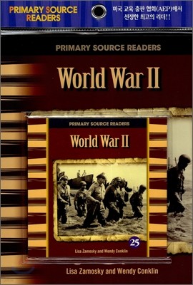Primary Source Readers Level 3-25 : World War  (Book+CD)
