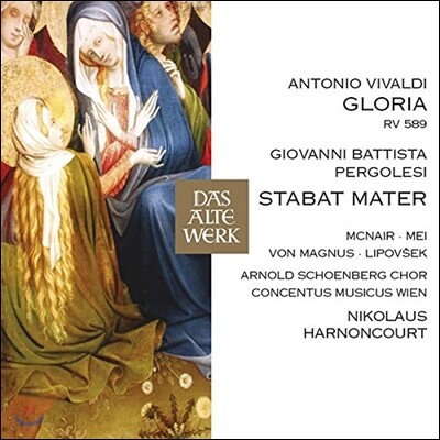 Nikolaus Harnoncourt 페르골레지: 스타바트 마테르 / 비발디: 글로리아 (Pergolesi: Stabat Mater / Vivaldi: Gloria RV589) 니콜라우스 아르농쿠르, 콘첸투스 무지쿠스 빈