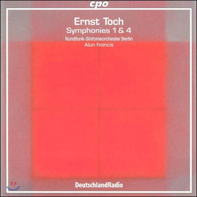 Alun Francis Ʈ :  1 4 (Ernst Toch: Symphonies Nos. 1 & 4)