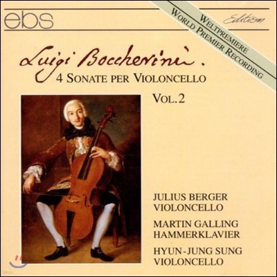 Julius Berger 보케리니: 첼로를 위한 4개의 소나타 2집 (Boccherini: 4 sonate Per Violoncello Vol.2)