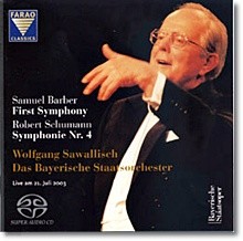 Wolfgang Sawallisch ٹ:  1 / :  4 (Barber: Symphony No.1 / Schumann: Symphony No.4)