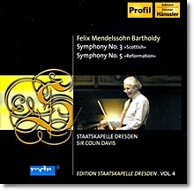 Colin Davis ൨:  3 5 (Mendelssohn : Symphony No.3 Op.56 'Scottish', No.5 Op.107 'Reformation')