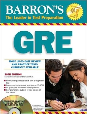 Barron's GRE with CD-ROM 2010