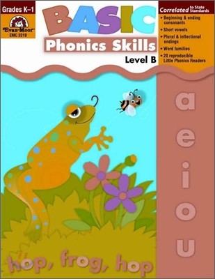 Basic Phonics Skills, Kindergarten - Grade 1 (Level B) Teacher Resource