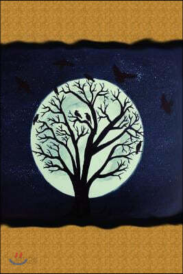 Ravens by Moonlight: Journal Log Doodle Sketch Drawing Note Book No Lines Unruled 6 X 9 186 Pages