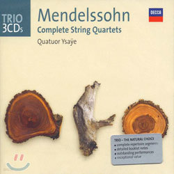 Quatuor Ysaye 멘델스존: 현악 사중주곡 전집 (Mendelssohn: Complete String Quartets)