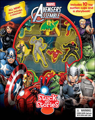 Stuck On Stories : Marvel Avengers 스턱온 시리즈 : 마블 어벤져스 (흡착 피규어 10개 포함)