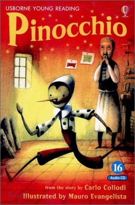 Usborne Young Reading Audio Set Level 2-16 : Pinocchio (Book & CD)