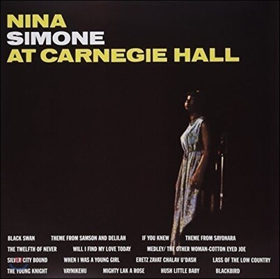 Nina Simone — Live At Carnegie Hall (1963년 5월 카네기 홀 라이브 콘서트) 앨범 커버