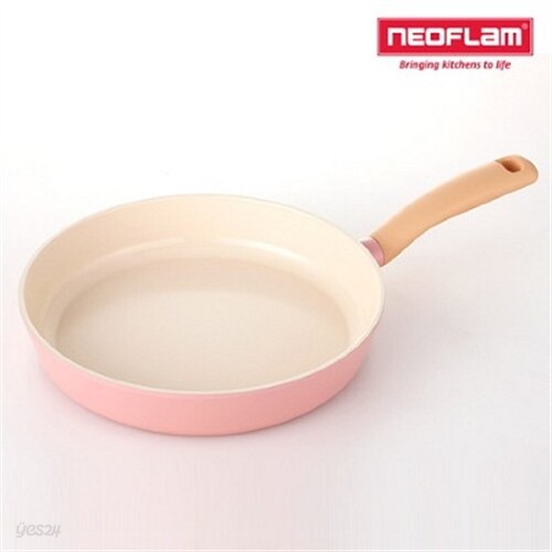 네오플램 에콜론 레트로 후라이팬 베이비핑크 28cm