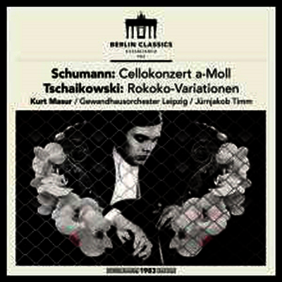 Kurt Masur,Jurnjakob Timm — 슈만: 첼로 협주곡 & 차이코프스키: 로코코 변주곡 (Schumann: Cello Concerto & Tchaikovsky: Rococo Variations) - Kurt Masur 앨범 커버