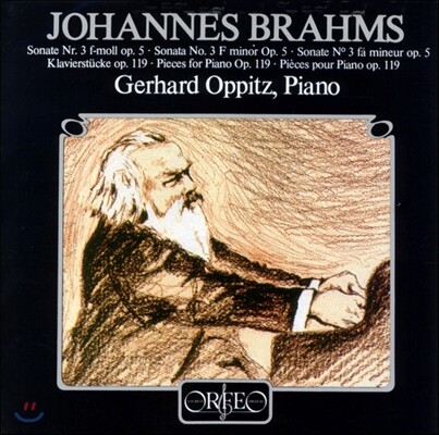 Gerhard Oppitz — 소나타 3번, 4개의 소품 (Brahms: Piano Sonatas Op.5, 4 Piano Pieces Op.119) 앨범 커버