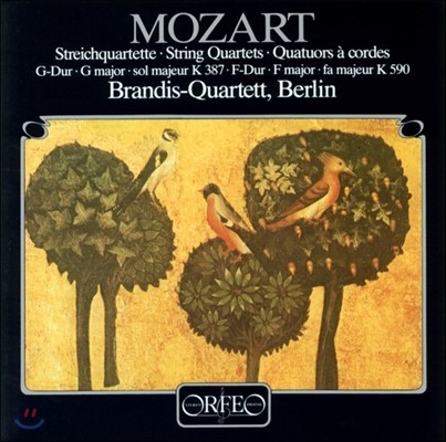 Brandis-Quartett Ʈ:   14, 23 (Mozart: String Quartets KV 387 & 590)  ⸣ [LP]
