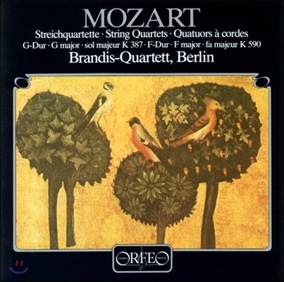 Brandis-Quartett — Brandis-Quartett 모차르트: 현악 사중주 14, 23번 (Mozart: String Quartets KV 387 & 590) 브란디스 콰르텟 앨범 커버