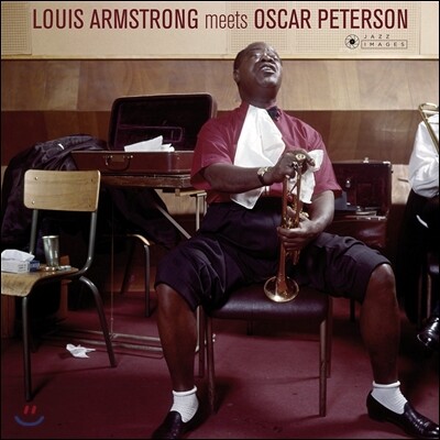Louis Armstrong,Oscar Peterson,Herb Ellis,Ray Brown,Louie Bellson — Louis Armstrong & Oscar Peterson (루이 암스트롱, 오스카 피터슨) - Louis Armstrong Meets Oscar Peterson 앨범 커버