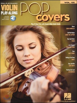 Pop Covers Violin Play-Along Volume 66 Book/Online Audio